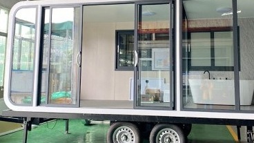 VL-PB02 Luxury prefabricated small house hotel high-end hotel tempered glass room insulation