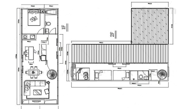 VL-PB02 Luxury prefabricated small house hotel high-end hotel tempered glass room insulation